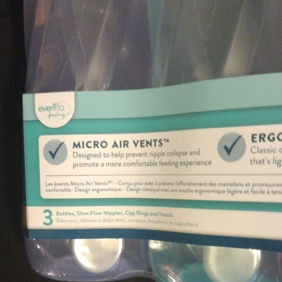 Evenflo Classic Baby Bottles - Pink, Blue, Clear - Picture 6 of 7